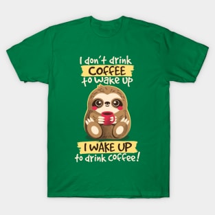 Coffee sloth T-Shirt